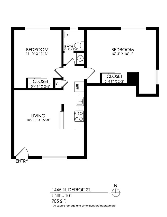 Floorplan - 1445 Detroit