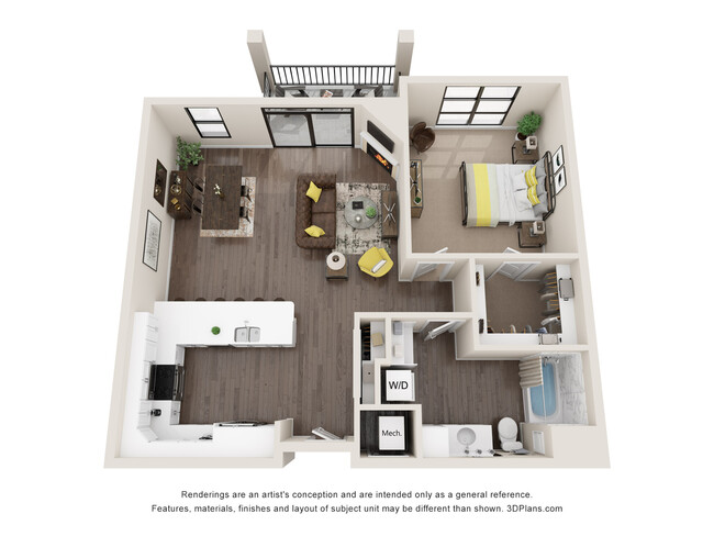 Floorplan - Encore @ White Oaks Apartments