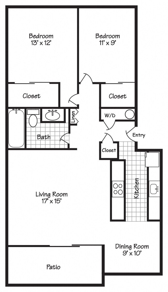 Floorplan - Forest Ridge Apartments