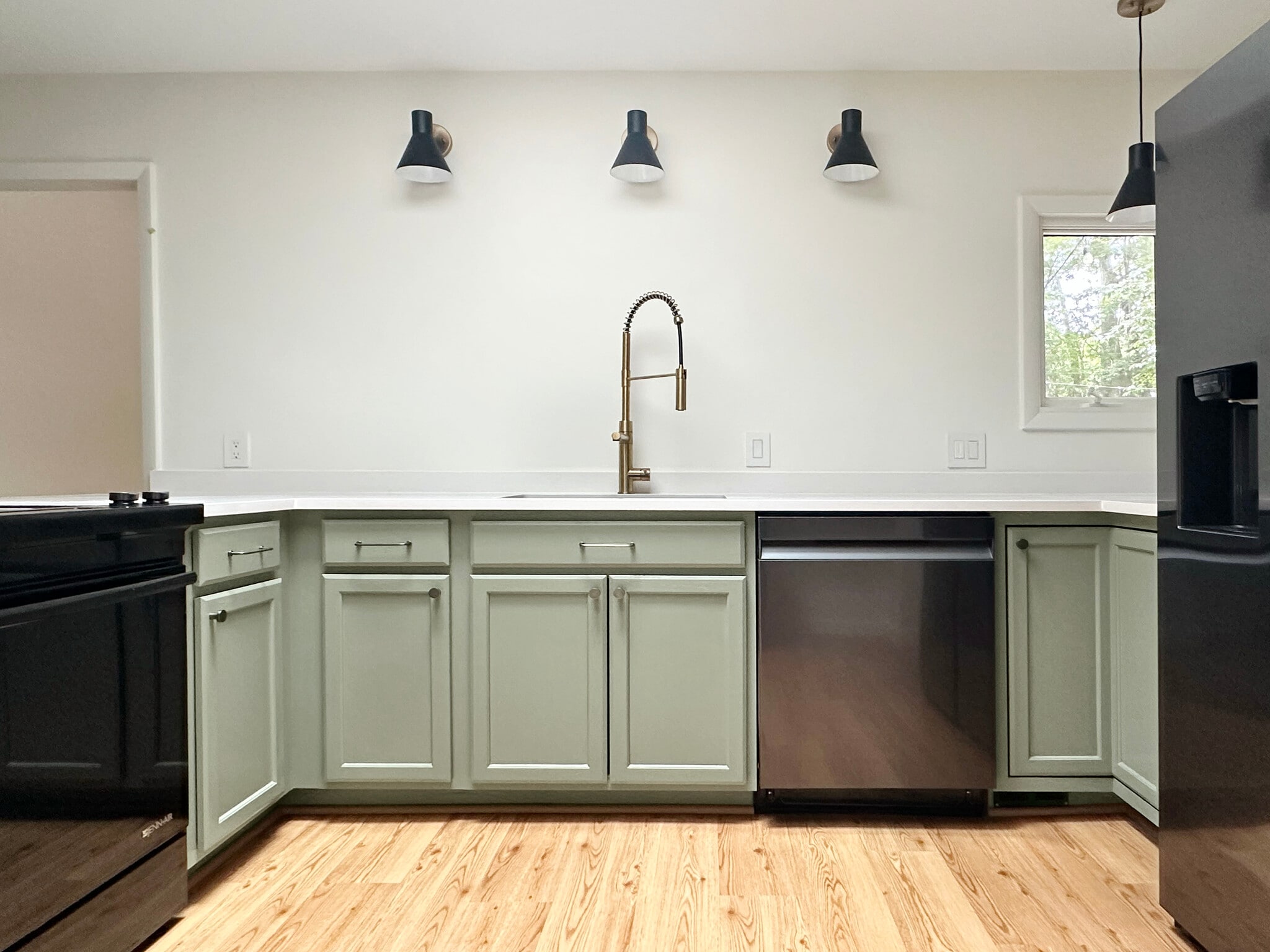Open kitchen featuring the sink area, dishwasher and cabinets - 4700 Joseph Michael Ct