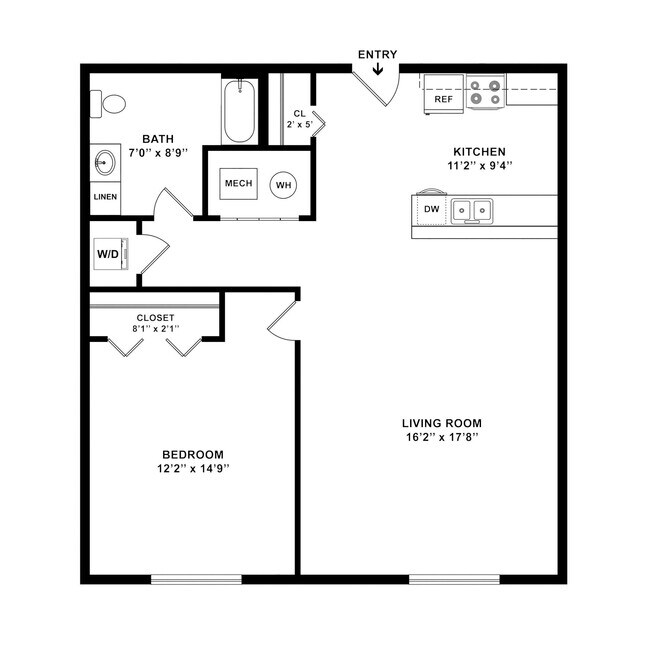 Floorplan - Iron Point Apartments
