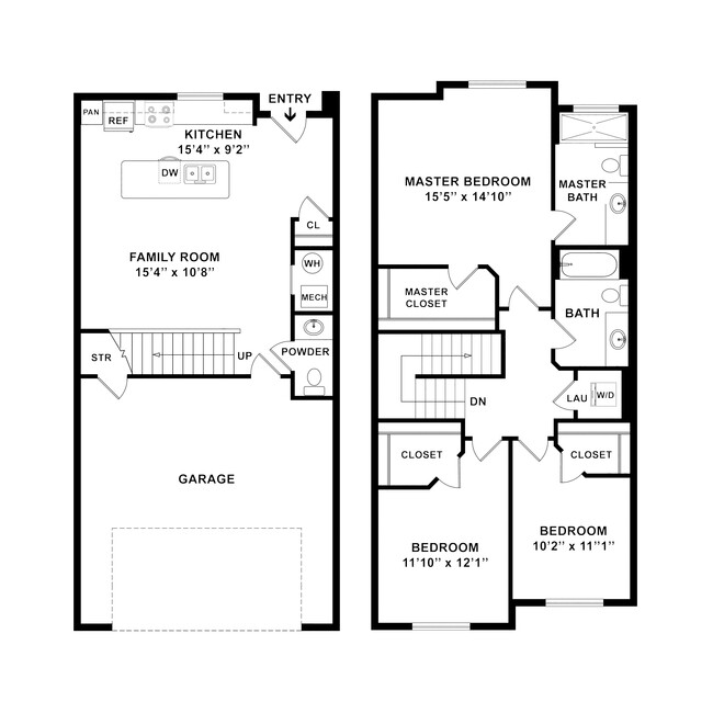 Floorplan - North Pointe Townhomes