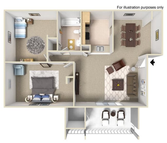 Floorplan - Wyoming Place Apartments