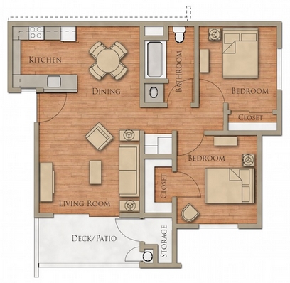 2BR/1BA - Vintage At Kendall Senior Apartments 55+