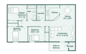 3BR/1BA - Meadowood Apartments