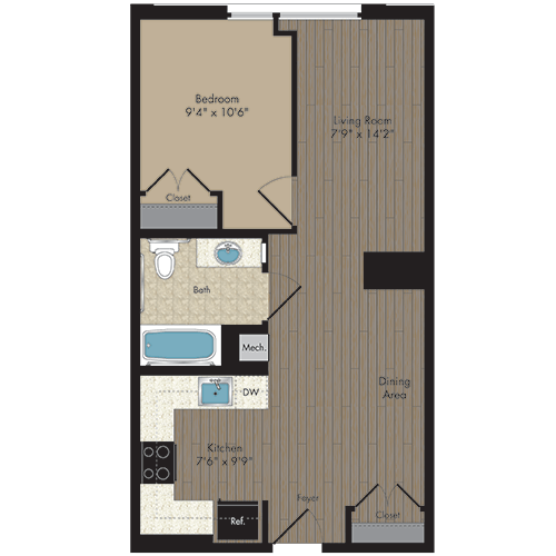 Floorplan - Hodge on 7th - Senior Living