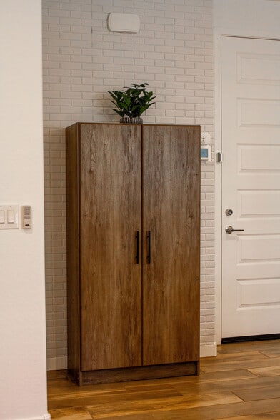 Utility cabinet with cleaning supplies - 20896 S 231st Pl