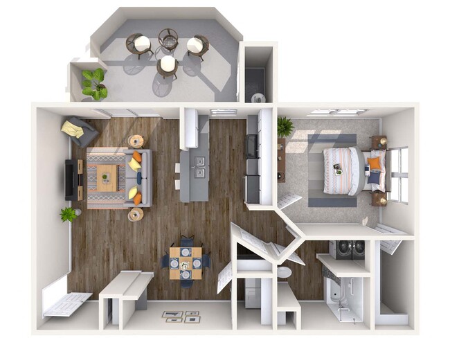 Floorplan - Biscayne Bay Apartments