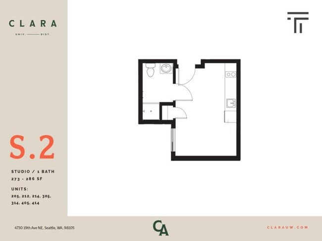 Floorplan - Clara Apartments
