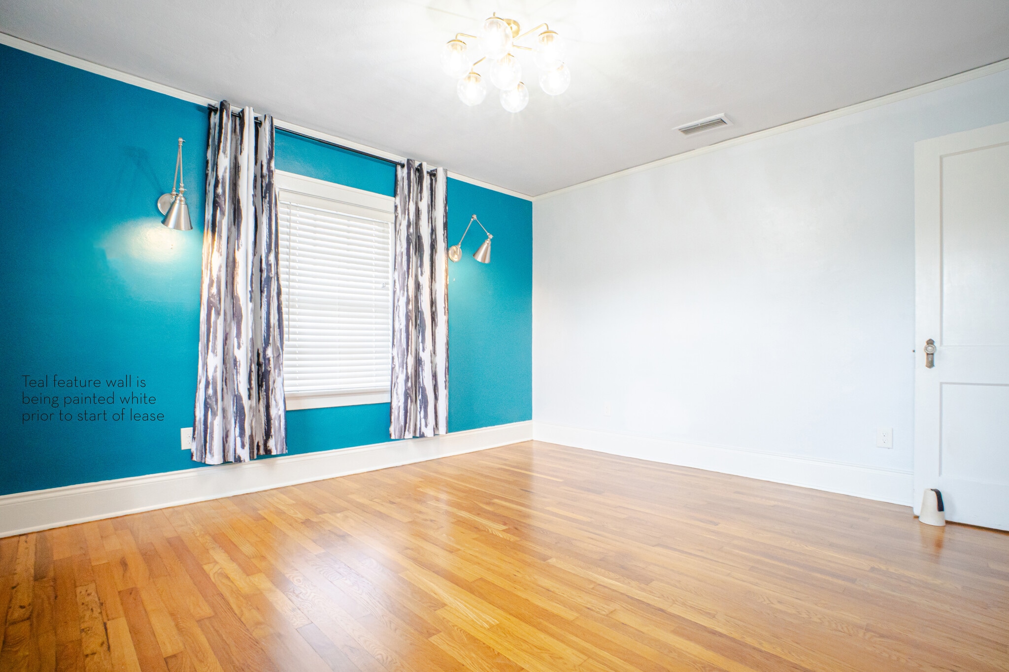 Bedroom 1 (accent wall will be painted white) - 1215 Landon Ave