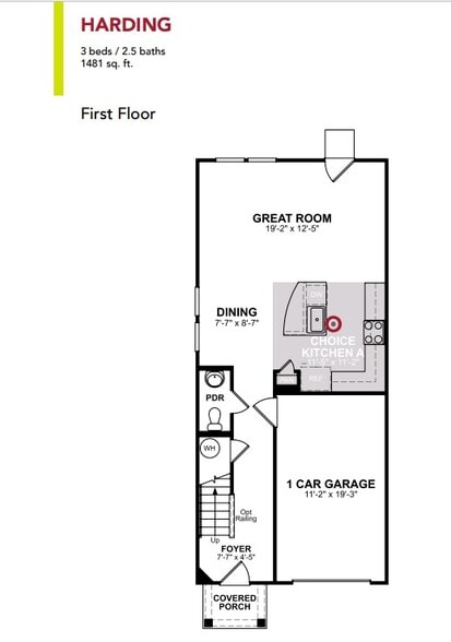 First floor Plan - 6775 Hickory Ridge Rd