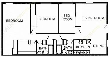 Floorplan - Homestead Apartments