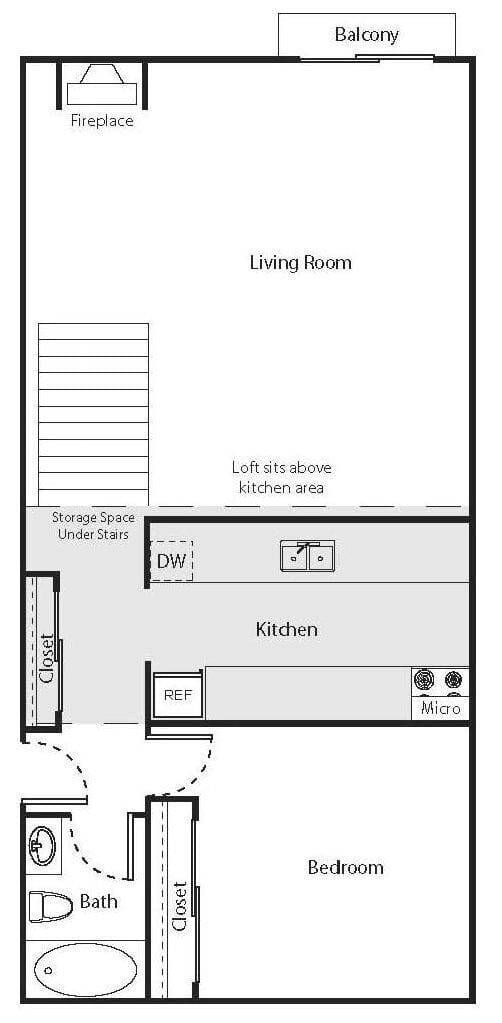 Floorplan - The Tower at Hollywood Hills