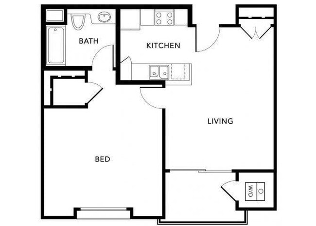 Plan S (Milano) floor plan Living at NoHo - Milano at NoHo