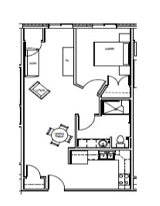 1BR/1BA - Sibley Park Apartments