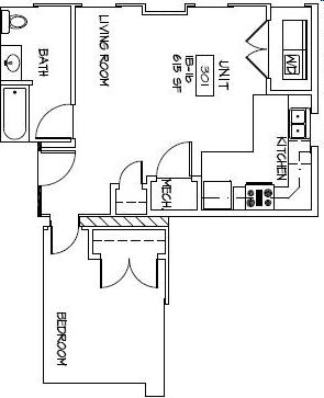 1BR/1BA - San Regis Apartments