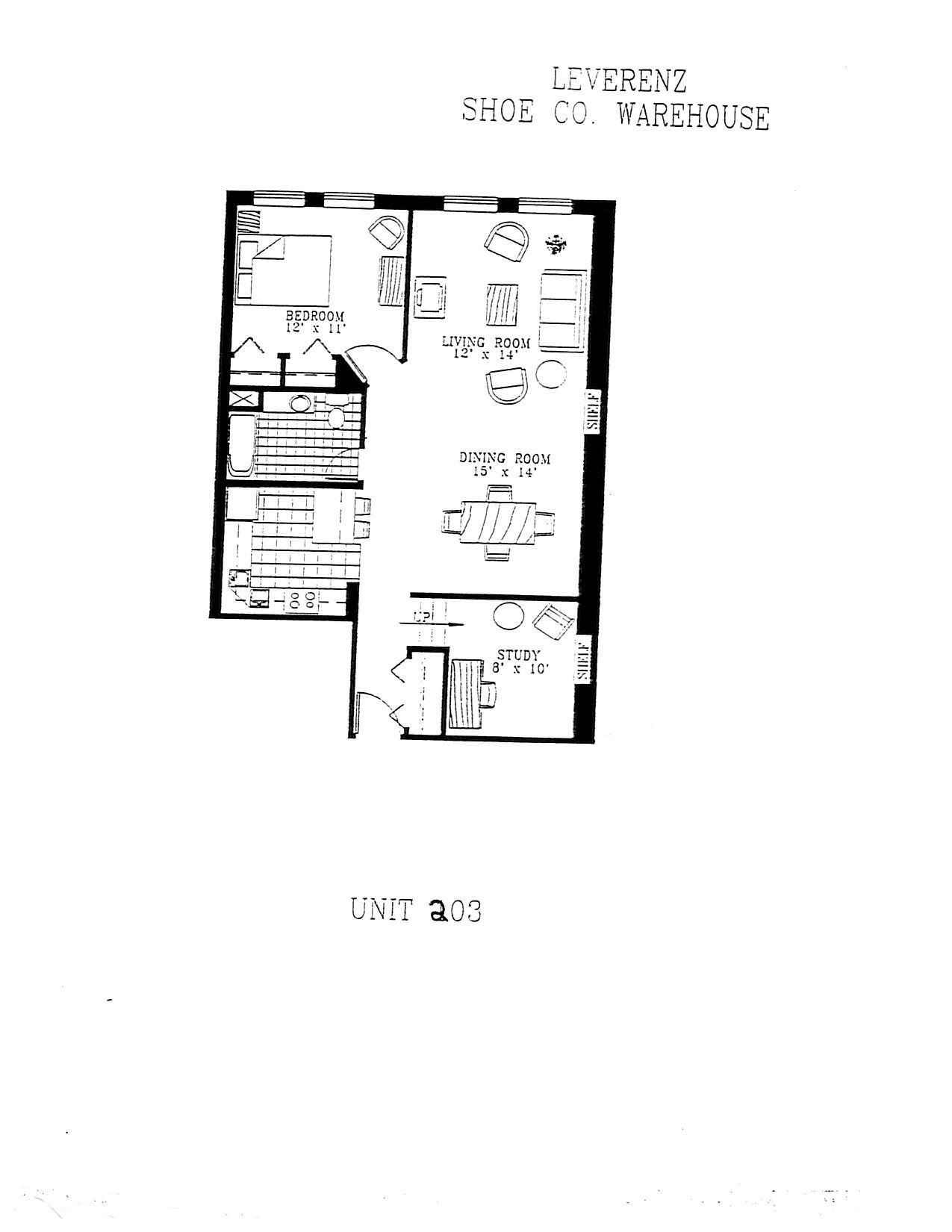 203 Floorplan - Leverenz Apartments