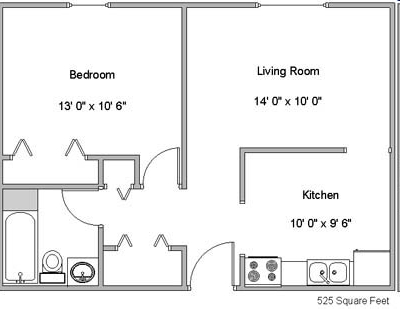 1BR/1BA - Riverwood