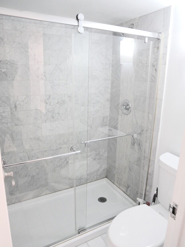 Updated Shower with Tile Surround - 400 S Lafayette St