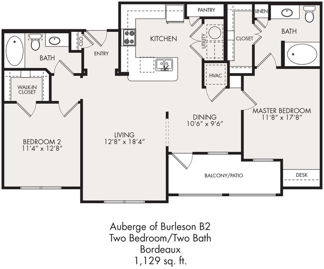 Floorplan - Auberge of Burleson