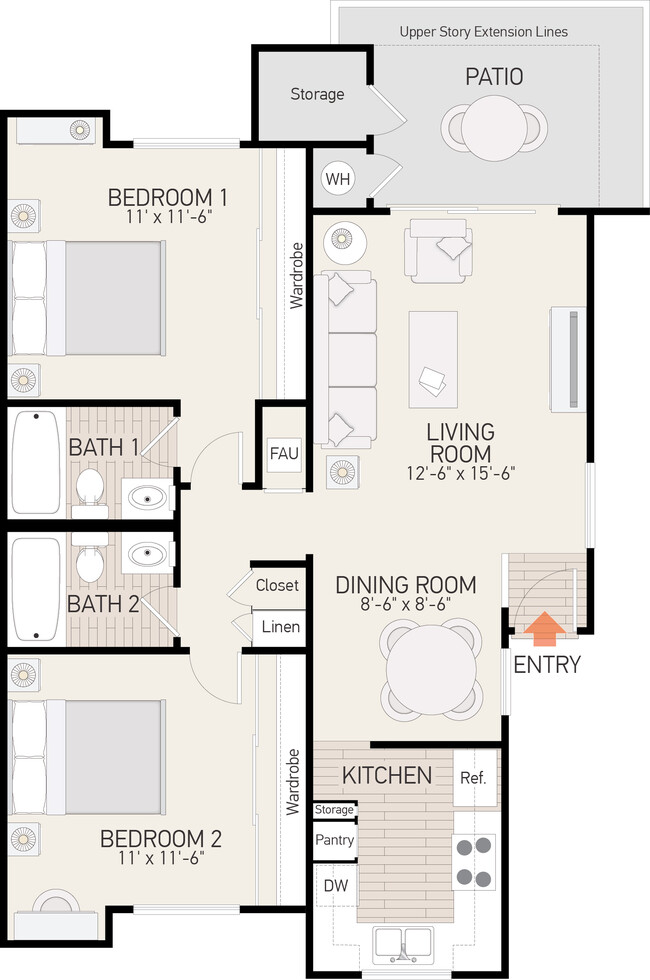 Floorplan - Windwood Glen Apartment Homes