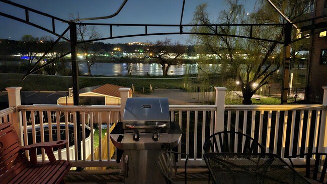 River in evening from deck - 2451 Riverside Dr