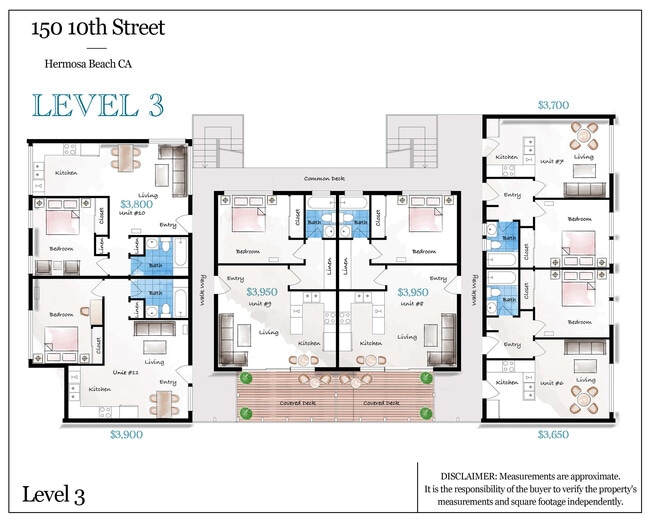 Floorplan - Sea Skiff Apartments – Best Ocean View in Hermosa Beach