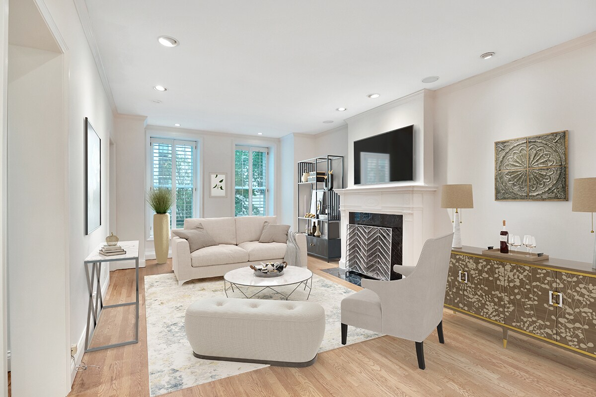 Living Room (from Dining area) - furnished - 1228 N Dearborn St