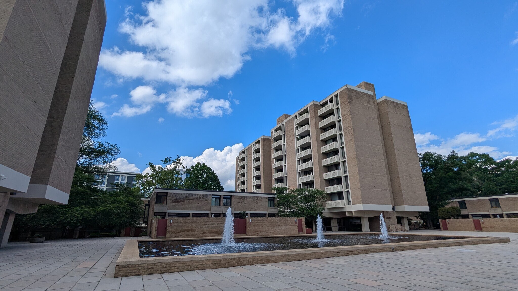 Property's central plaza and fountain. - 490 M St SW