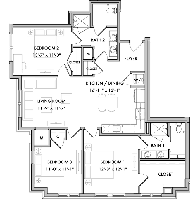 Floorplan - Melford Mansions