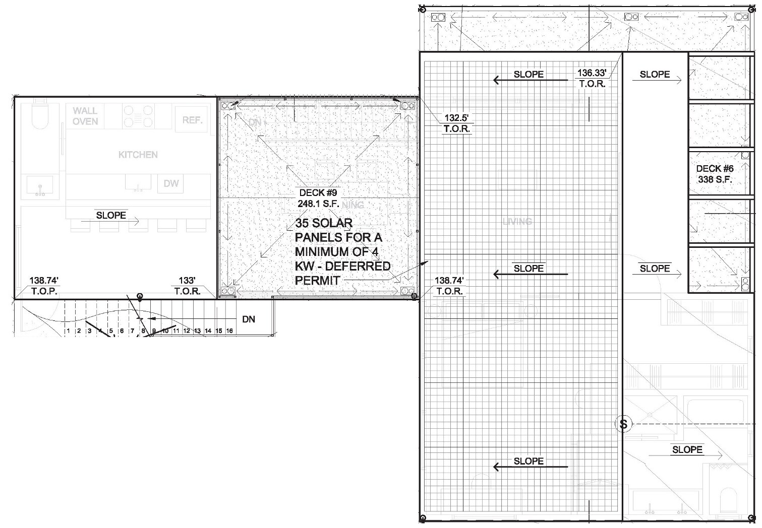 Roof Deck Floor Plan - 4640 Del Monte Ave