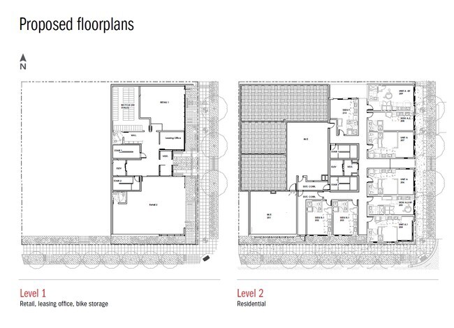 1st and 2nd Floor Plans - 1601 Dexter Ave N