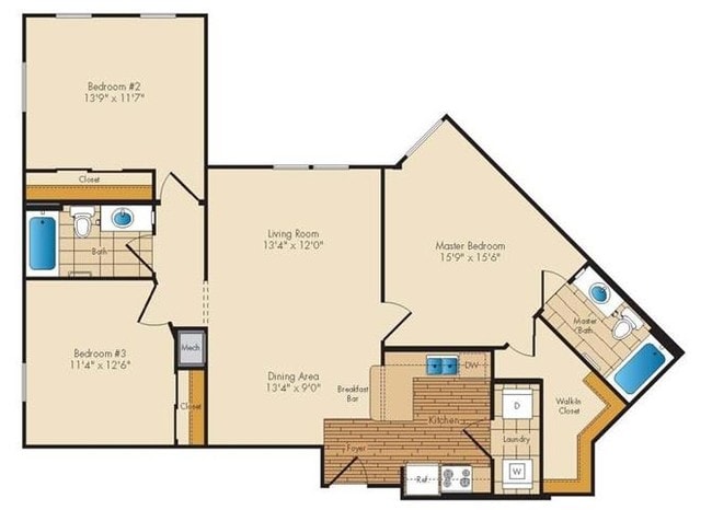 3BR/2BA - Jericho Residences