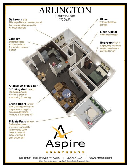 Floorplan - Aspire Apartments