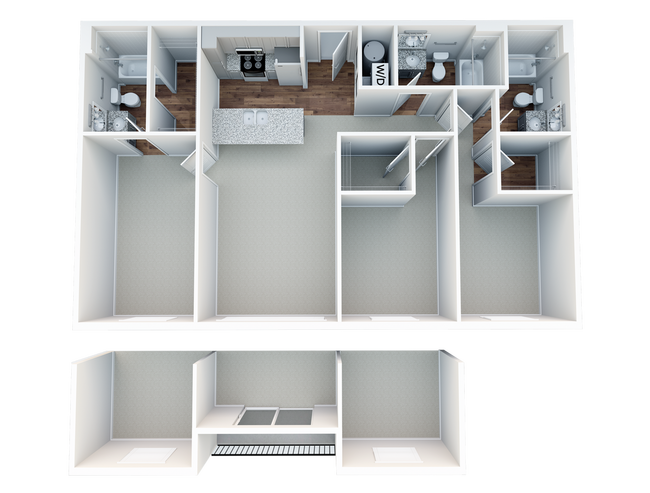 StateHouse Varsity 3.1 3D Unfurnished - Statehouse Varsity