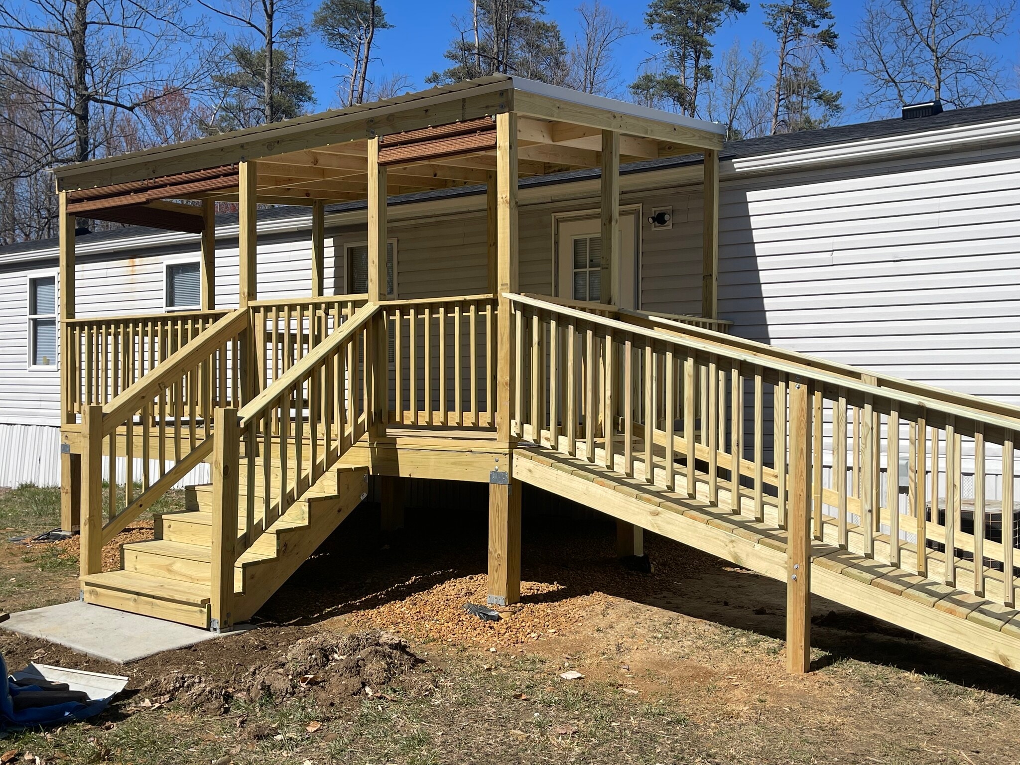 New rear Deck Covered - 24616 Crowe Rd