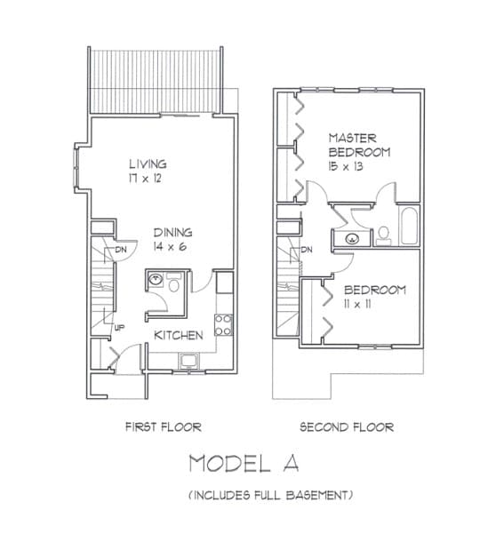 Floorplan - Oakwood Square Townhomes