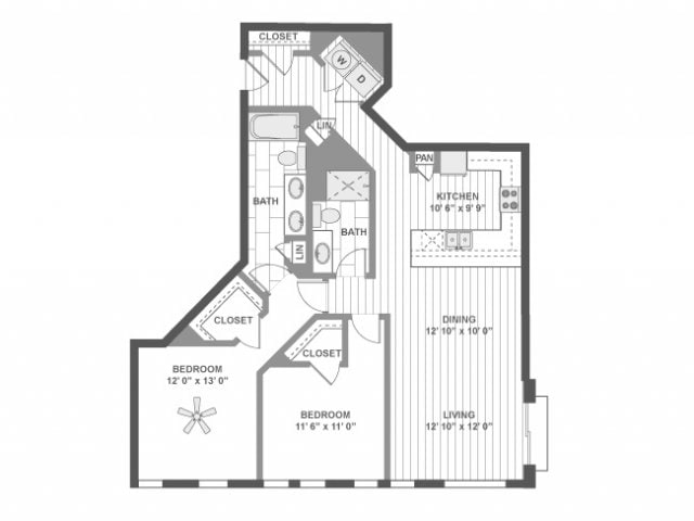 Floorplan - AMLI Evanston