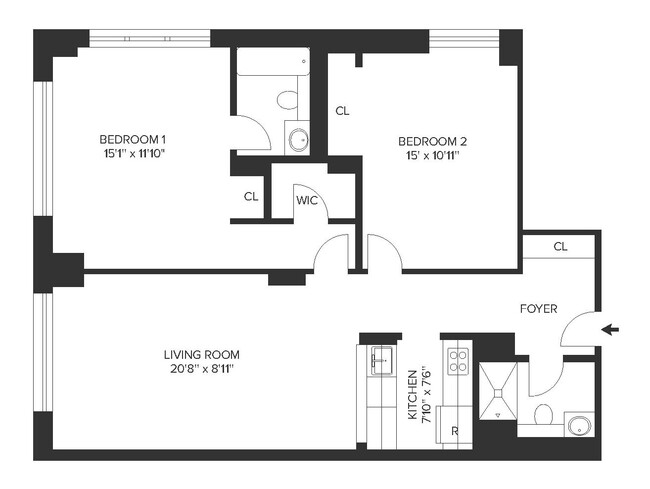 Floorplan - The Ellington