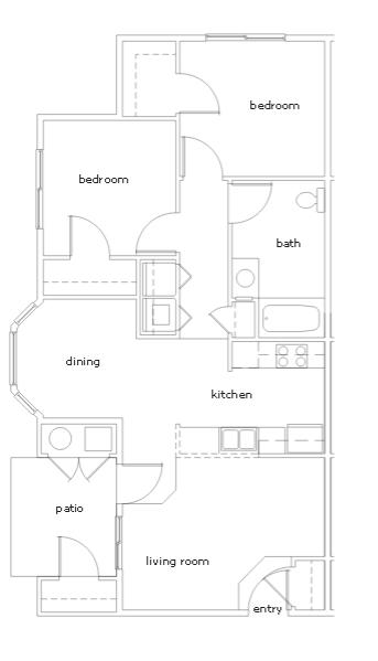 2BR/1BA - Washington Court