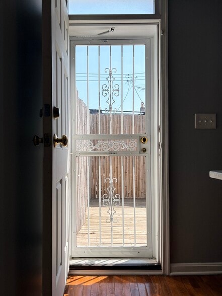 Door opened to deck - 415 N Glover St