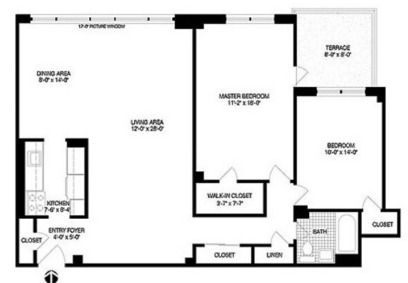 2BR/1BA - Briar Oaks