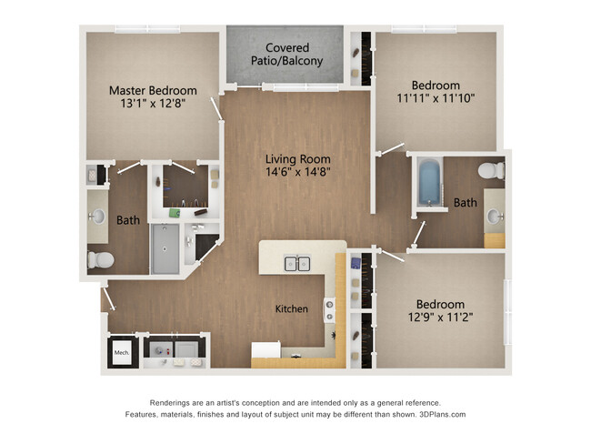 Floorplan - The Flats at Pond Gap