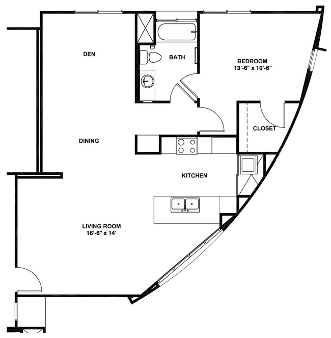 Floorplan - Crest Urban Apartments