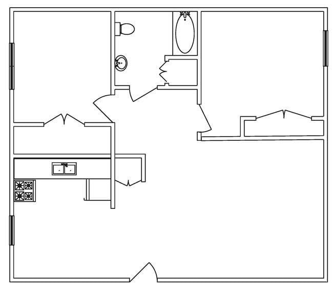 Floor-plan - Waverly Flatz
