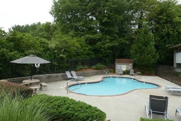 Private gated pool area - 3046 Briarcliff Rd NE