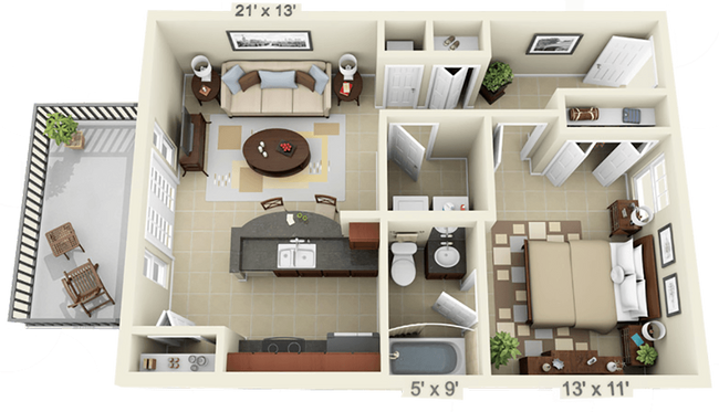 Floorplan - Upper Westside Apartments