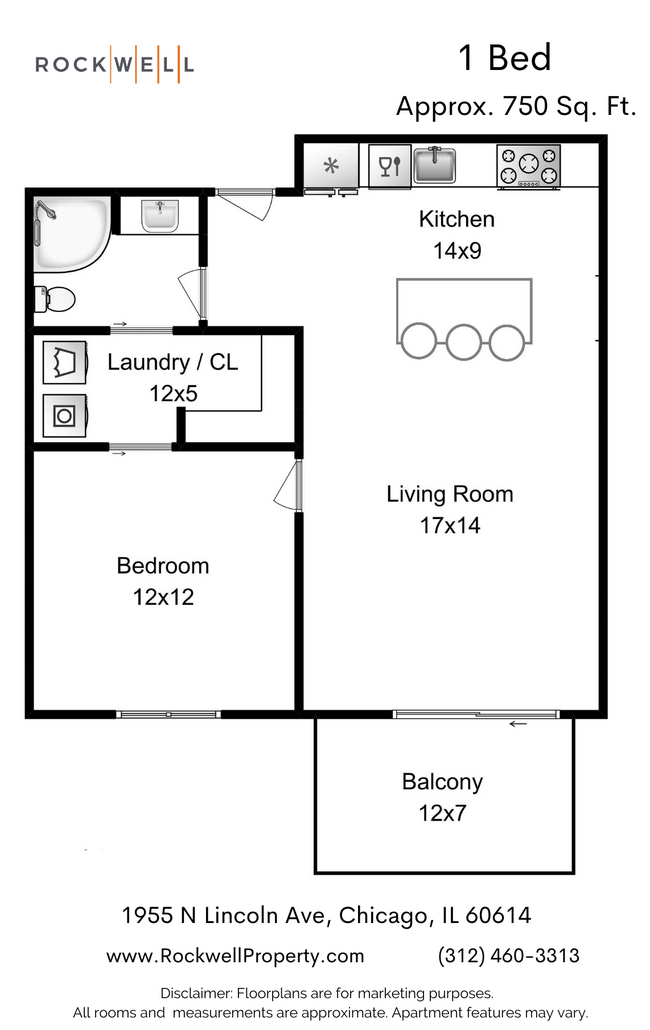 1955 N Lincoln Ave - 1 Bed - Lincoln 1955 N