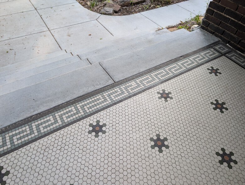 Original tile on front stoop - 2806 Pleasant Ave