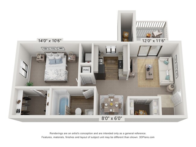 Floorplan - The Reserve At Barry Apartments